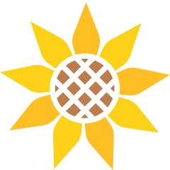 ブログ「日夏梢の自由研究」のひまわりのロゴ